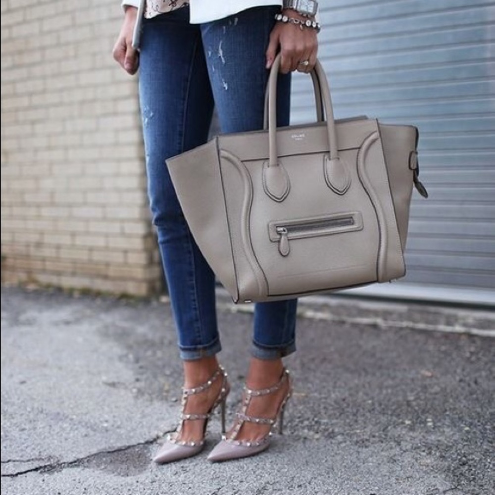 Authentic CELINE Shoulder Luggage Bag